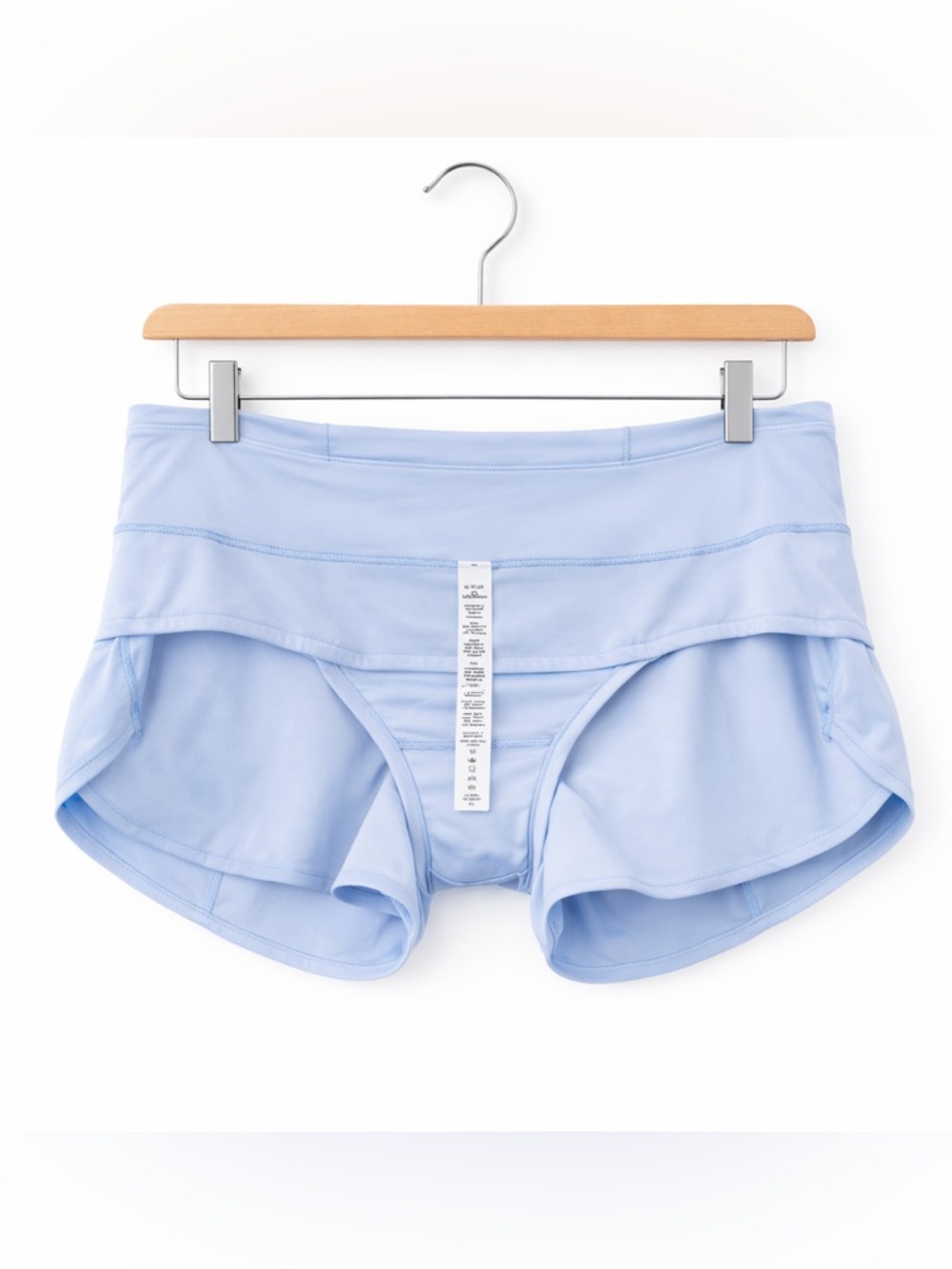 Lululemon Speed Up HR 2.5 Shorts Blue Linen Sz 8 Lined Running Athletic - Picture 7 of 7